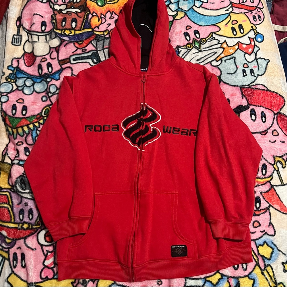 Rocawear zip up Red Hoodie